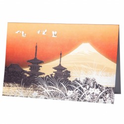 Japońska kartka na życzenia Gold Fuji
