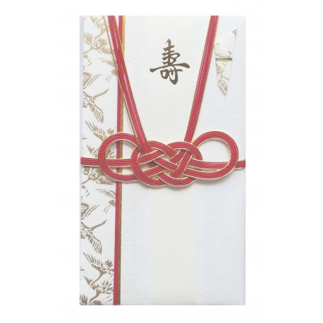 Shugi bukuro japońska koperta ślubna Chitose Gold Red