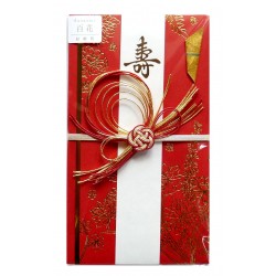 Shugi bukuro japońska koperta ślubna Hyakka Red Gold