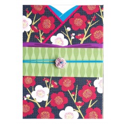 Notes japoński goshuincho Kimono Umegae 173mm x 123mm